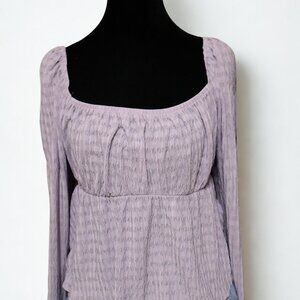 Light Purple Long Sleeve Top